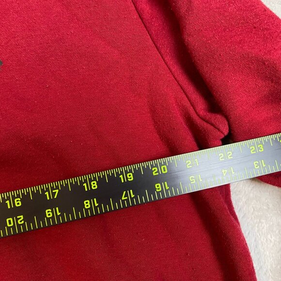 Reebok Mens Sweatshirt Medium Red Crewneck Cotton Blend Casual Pullover Classic - Picture 5 of 9